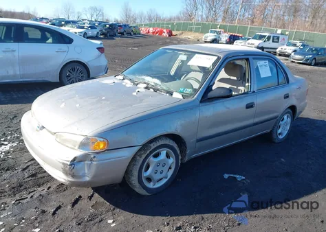 1998 Chevrolet Geo Prizm Base из США, поврежденный, VIN 1Y1SK5288WZ403310